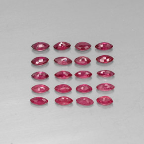 Pedras preciosas de rubi vermelho natural de  ct, marquise, VS-SI
