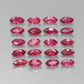 Pedras preciosas de rubi vermelho natural de  ct, marquise, VS-SI