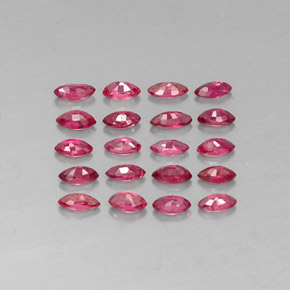 Pedras preciosas de rubi vermelho natural de  ct, marquise, VS-SI