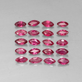 Pedras preciosas de rubi vermelho natural de  ct, marquise, VS-SI