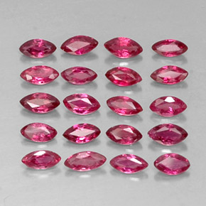 Pedras preciosas de rubi vermelho natural de  ct, marquise, VS-SI