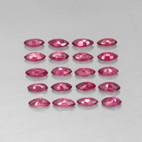 Pedras preciosas de rubi vermelho natural de  ct, marquise, VS-SI