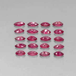 Pedras preciosas de rubi vermelho natural de  ct, marquise, VS-SI