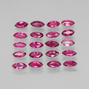 Pedras preciosas de rubi vermelho natural de  ct, marquise, VS-SI