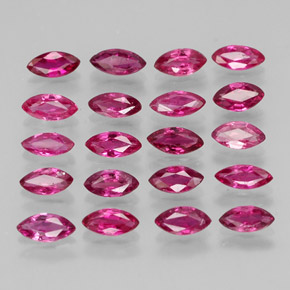 Pedras preciosas de rubi vermelho natural de  ct, marquise, VS-SI