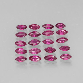 Pedras preciosas de rubi vermelho natural de  ct, marquise, VS-SI