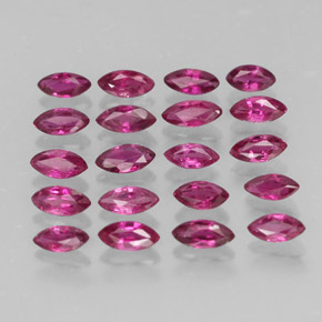 Pedras preciosas de rubi vermelho natural de  ct, marquise, VS-SI