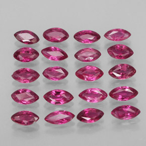 Pedras preciosas de rubi vermelho natural de  ct, marquise, VS-SI