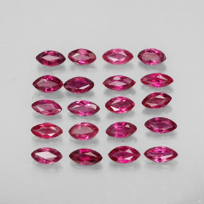 Pedras preciosas de rubi vermelho natural de  ct, marquise, VS-SI