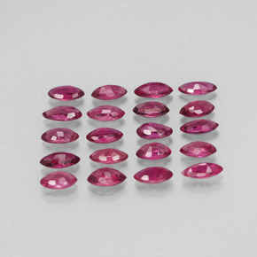 Pedras preciosas de rubi vermelho natural de  ct, marquise, VS-SI