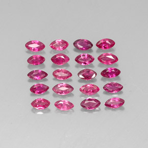 Pedras preciosas de rubi vermelho natural de  ct, marquise, VS-SI