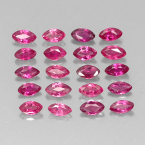Pedras preciosas de rubi vermelho natural de  ct, marquise, VS-SI