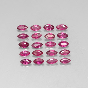 Pedras preciosas de rubi vermelho natural de  ct, marquise, VS-SI