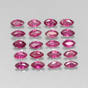 Pedras preciosas de rubi vermelho natural de  ct, marquise, VS-SI
