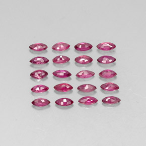 Pedras preciosas de rubi vermelho natural de  ct, marquise, VS-SI