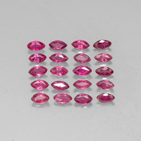 Pedras preciosas de rubi vermelho natural de  ct, marquise, VS-SI