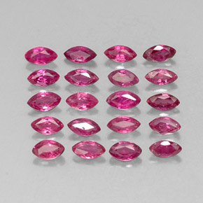 Pedras preciosas de rubi vermelho natural de  ct, marquise, VS-SI
