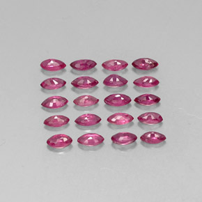 Pedras preciosas de rubi vermelho natural de  ct, marquise, VS-SI