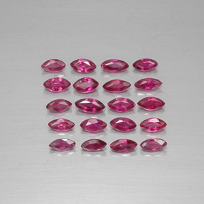 Pedras preciosas de rubi vermelho natural de  ct, marquise, VS-SI