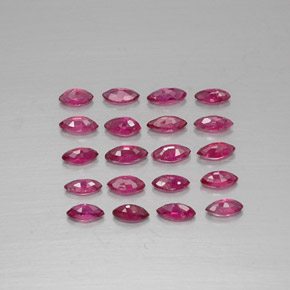 Pedras preciosas de rubi vermelho natural de  ct, marquise, VS-SI