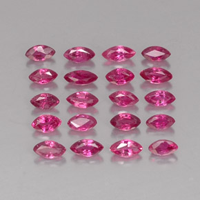 Pedras preciosas de rubi vermelho natural de  ct, marquise, VS-SI