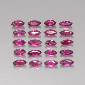 Pedras preciosas de rubi vermelho natural de  ct, marquise, VS-SI