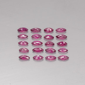 Pedras preciosas de rubi vermelho natural de  ct, marquise, VS-SI
