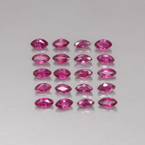 Pedras preciosas de rubi vermelho natural de  ct, marquise, VS-SI