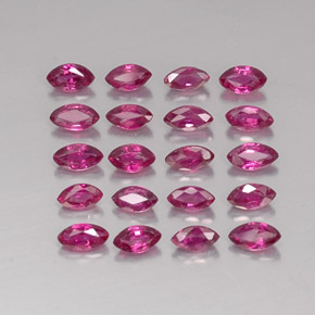 Pedras preciosas de rubi vermelho natural de  ct, marquise, VS-SI