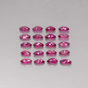 Pedras preciosas de rubi vermelho natural de  ct, marquise, VS-SI