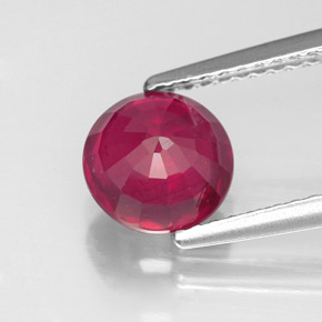 Rubi vermelho natural 1,98ct, corte redondo, VS-SI