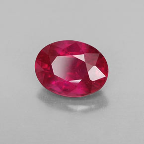 Rubi vermelho natural 1,78ct, corte oval, VS-SI