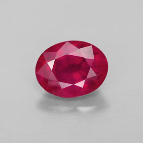 Rubi vermelho natural 1,81ct, corte oval, VS-SI