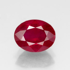 Rubi vermelho natural 2,49ct, corte oval, VS-SI