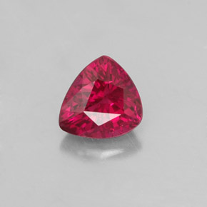 Rubi vermelho natural 0,61ct, trillion, SI