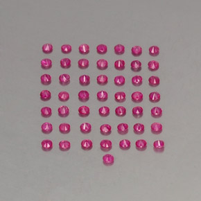 Pedras preciosas de rubi vermelho natural de  ct, corte redondo, VS-SI