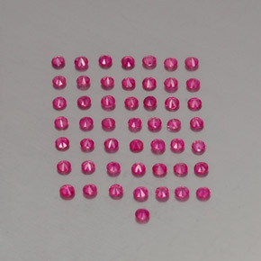 Pedras preciosas de rubi vermelho natural de  ct, corte redondo, VS-SI