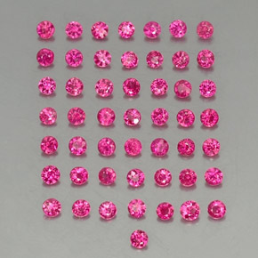 Pedras preciosas de rubi vermelho natural de 1,16 ct, corte redondo, VS-SI