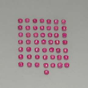 Pedras preciosas de rubi vermelho natural de 1,16 ct, corte redondo, VS-SI
