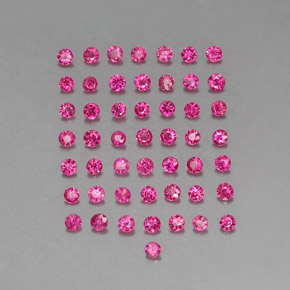 Pedras preciosas de rubi vermelho natural de 1,22 ct, corte redondo, VS-SI
