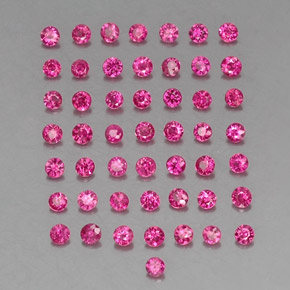 Pedras preciosas de rubi vermelho natural de 1,22 ct, corte redondo, VS-SI