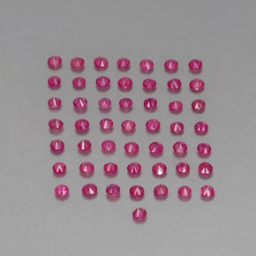 Pedras preciosas de rubi vermelho natural de 1,22 ct, corte redondo, VS-SI