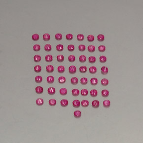 Pedras preciosas de rubi vermelho natural de  ct, corte redondo, VS-SI