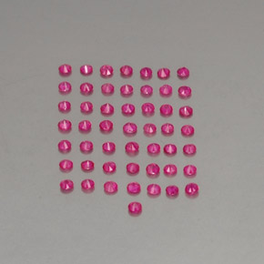Pedras preciosas de rubi vermelho natural de  ct, corte redondo, VS-SI