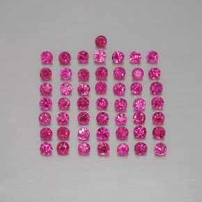 Pedras preciosas de rubi vermelho natural de 1,19 ct, corte redondo, VS-SI