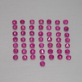 Pedras preciosas de rubi vermelho natural de 1,18 ct, corte redondo, VS-SI