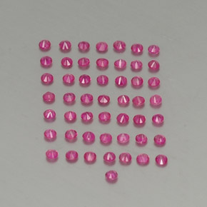 Pedras preciosas de rubi vermelho natural de  ct, corte redondo, VS-SI