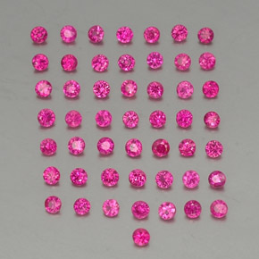 Pedras preciosas de rubi vermelho natural de 1,37 ct, corte redondo, VS-SI