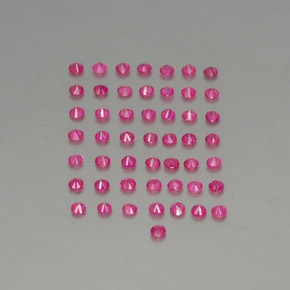 Pedras preciosas de rubi vermelho natural de 1,37 ct, corte redondo, VS-SI