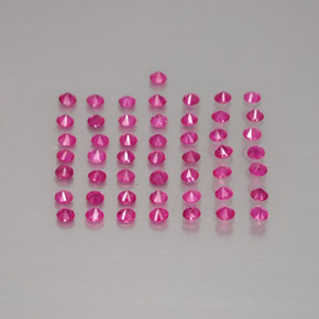 Pedras preciosas de rubi vermelho natural de  ct, corte redondo, VS-SI